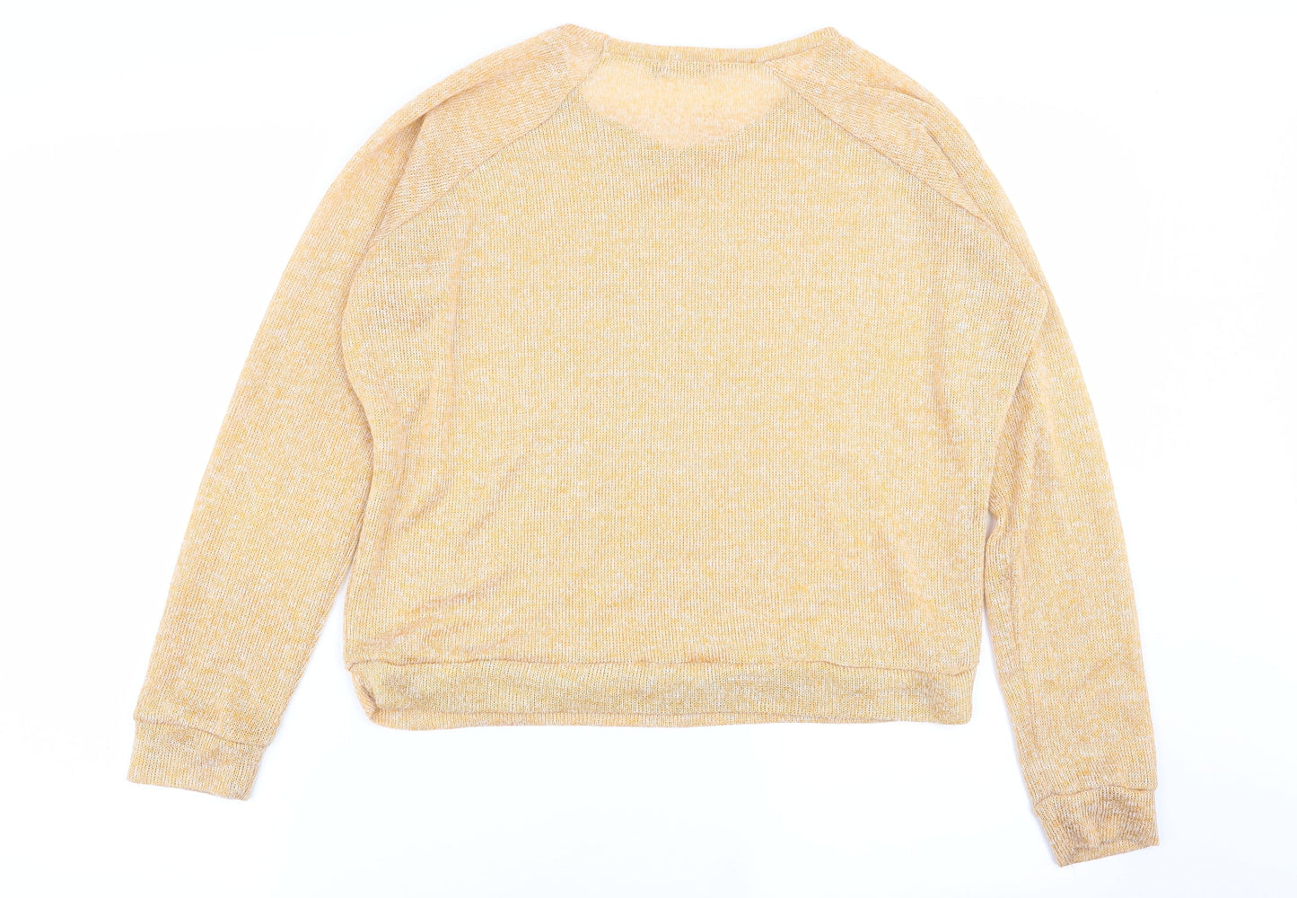 Warehouse Womens Yellow   Pullover Jumper Size 8