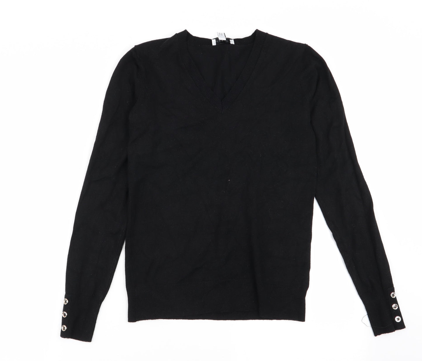 Warehouse Womens Black   Pullover Jumper Size 6