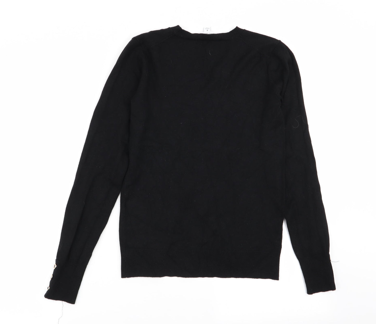 Warehouse Womens Black   Pullover Jumper Size 6