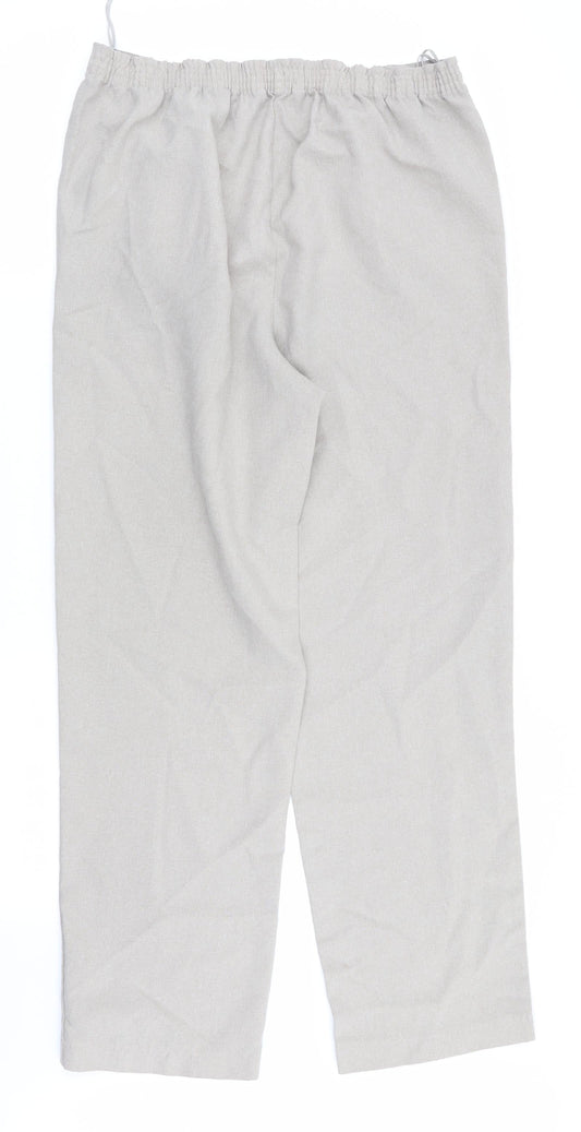 BM Womens Beige   Trousers  Size 10 L28 in - Stretch waistband