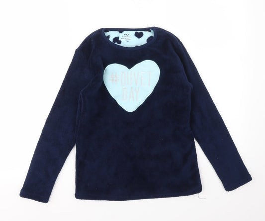 YD Girls Blue   Top Pyjama Top Size 10-11 Years