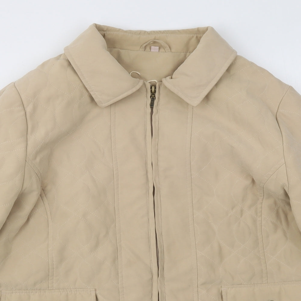 Soon Womens Beige   Jacket Coat Size 14