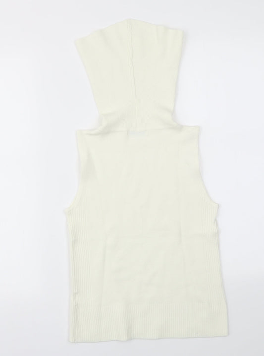 Secret Womens Ivory   Basic T-Shirt Size 14