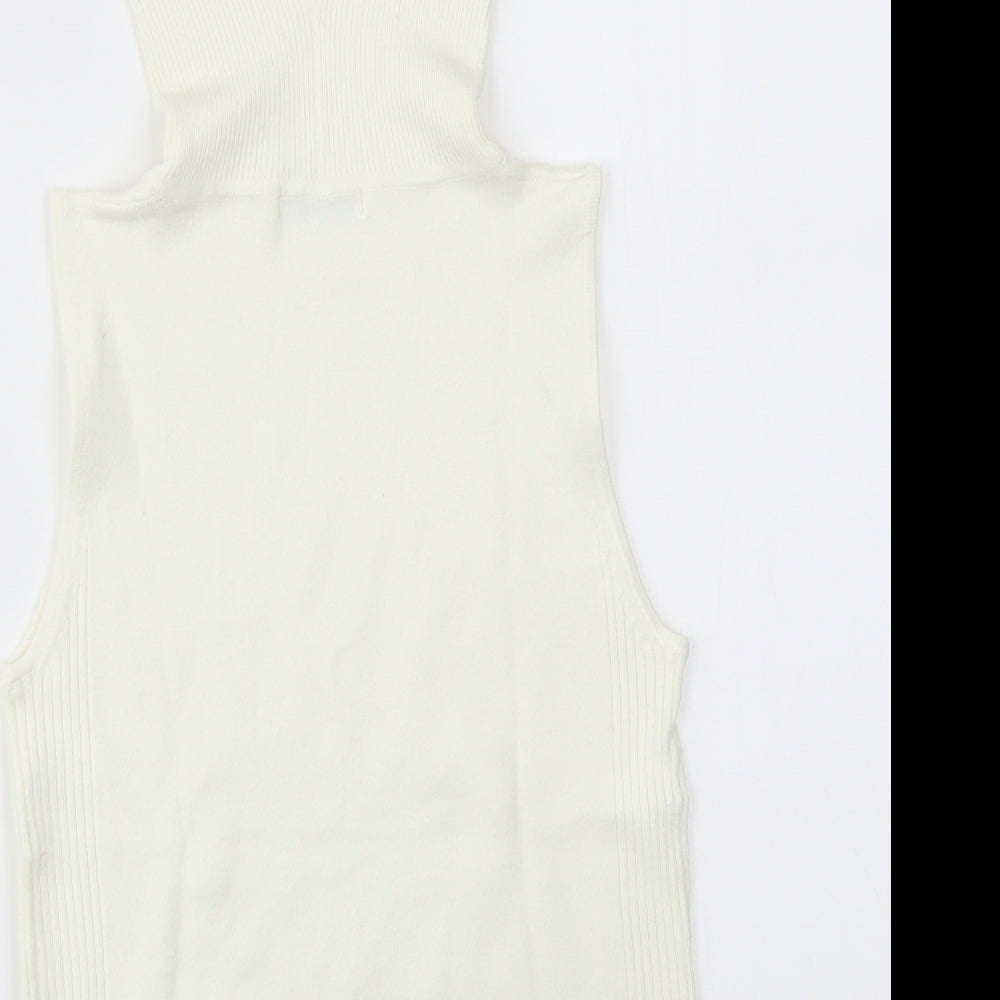 Secret Womens Ivory   Basic T-Shirt Size 14