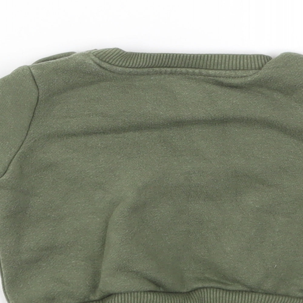 Primark Boys Green Houndstooth  Pullover Jumper Size 0-3 Months