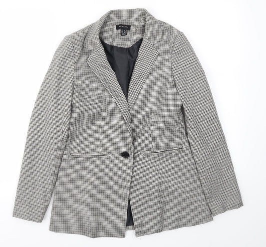 New Look Womens Multicoloured Geometric  Jacket Blazer Size 6
