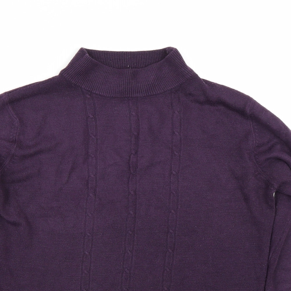 Pure & Natural Womens Purple   Pullover Jumper Size 10