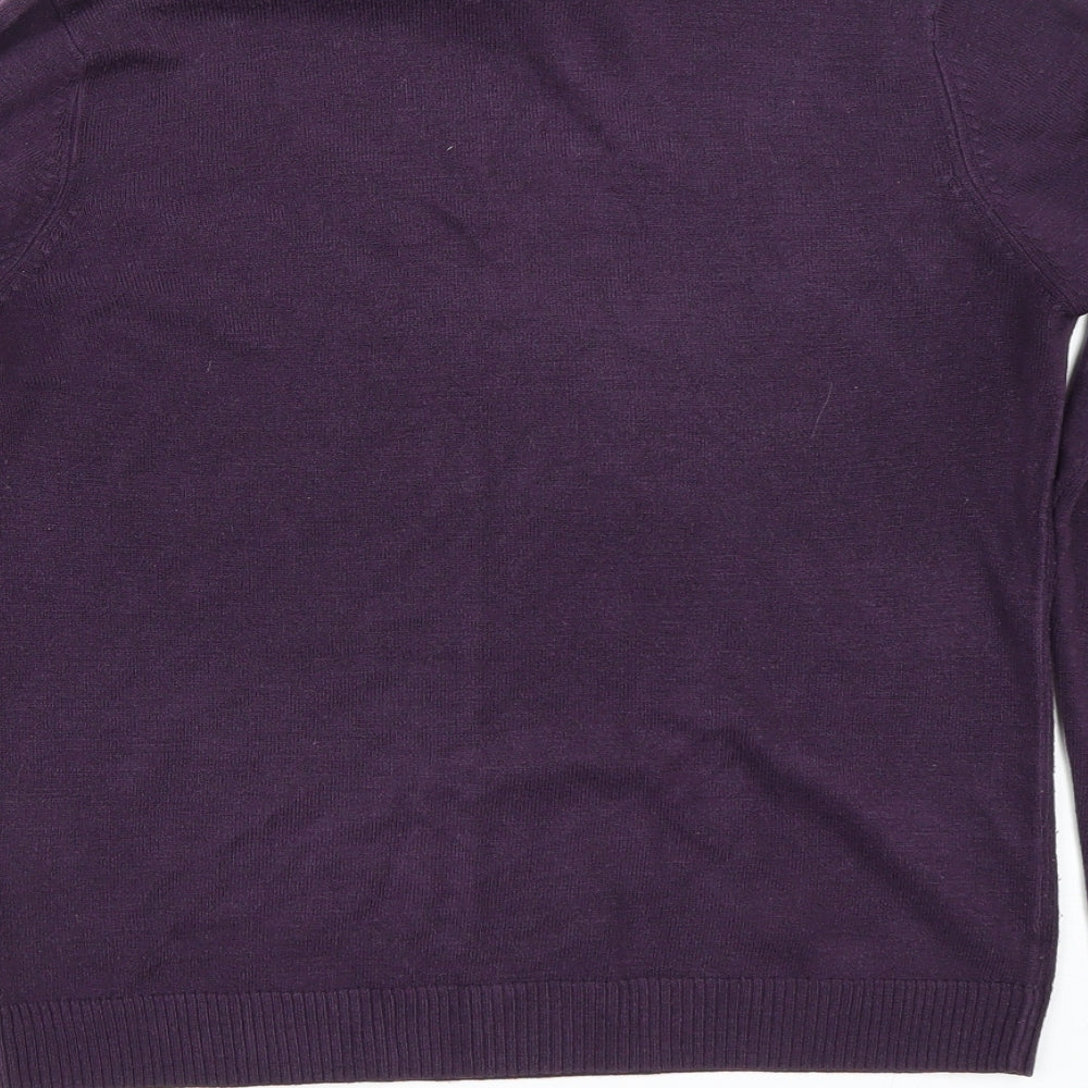 Pure & Natural Womens Purple   Pullover Jumper Size 10