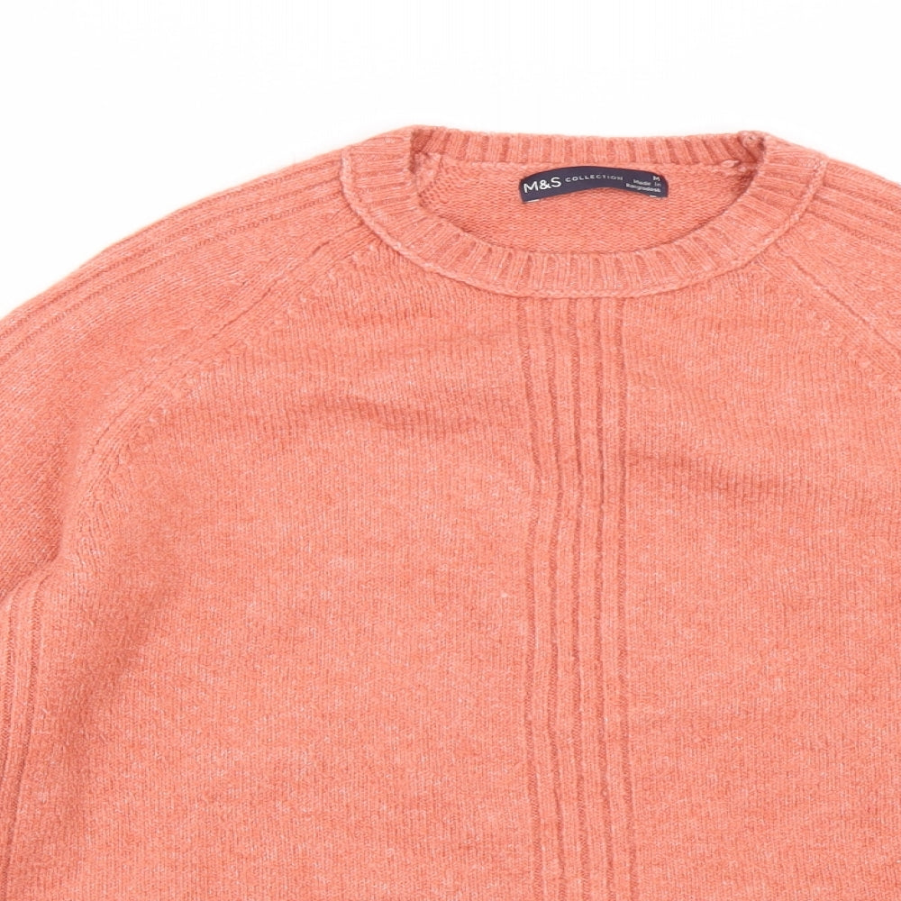 M&S Womens Pink   Pullover Jumper Size M
