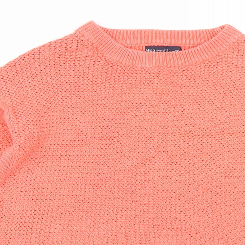 M&S Womens Pink   Pullover Jumper Size S