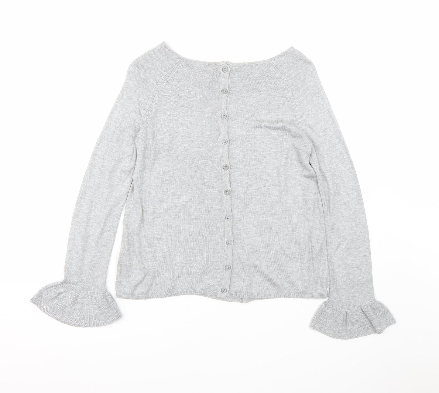 M&S Womens Grey   Cardigan Jumper Size 6