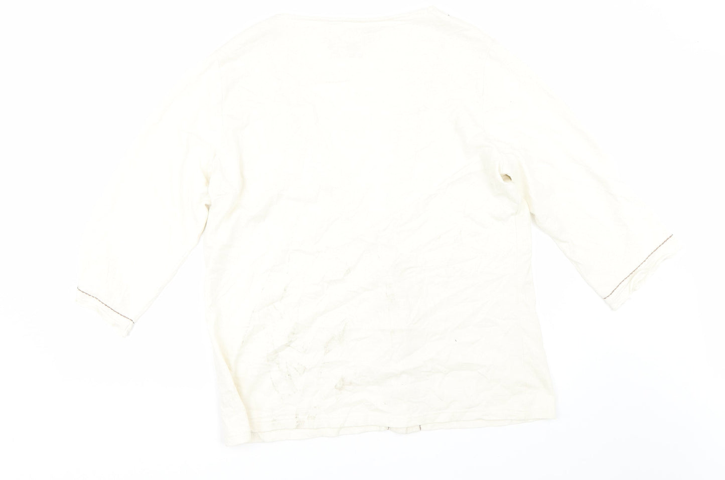 Natural Womens Beige   Cardigan Jumper Size 2XL