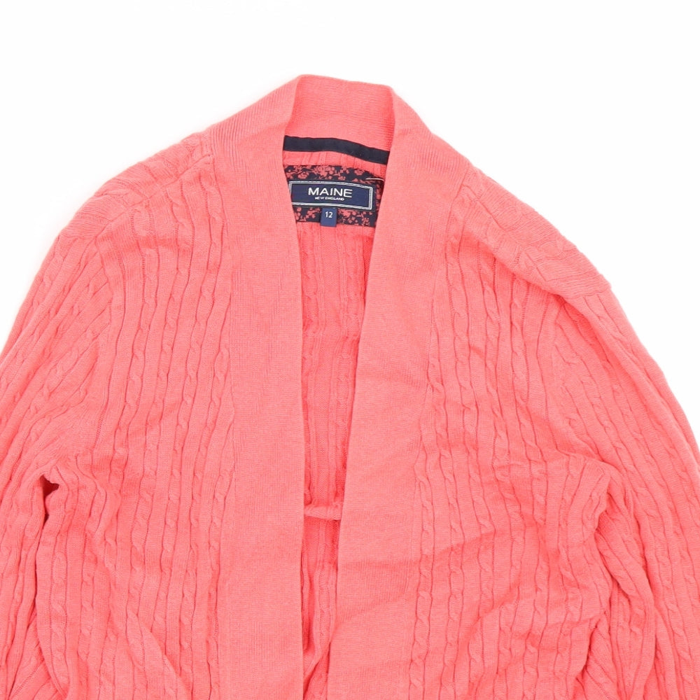 Maine Womens Pink   Cardigan Jumper Size 12
