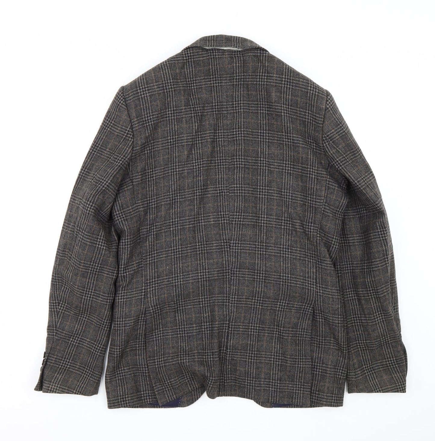 Debenhams Mens Brown Check  Jacket Suit Size 38
