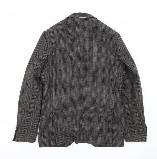 Debenhams Mens Brown Check  Jacket Suit Size 38