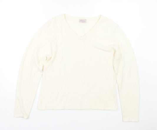 Mackays Womens White   Pullover Jumper Size XL