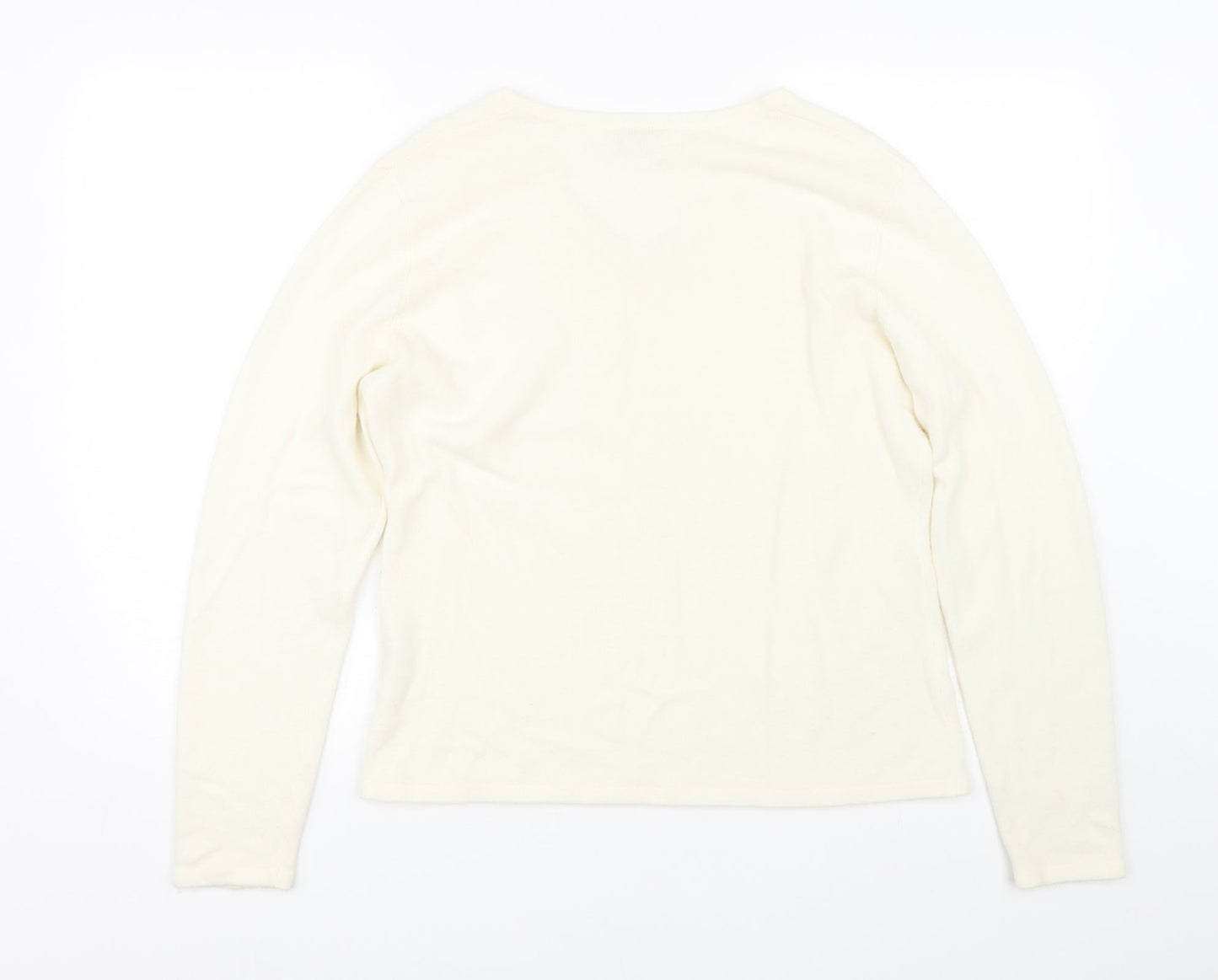 Mackays Womens White   Pullover Jumper Size XL