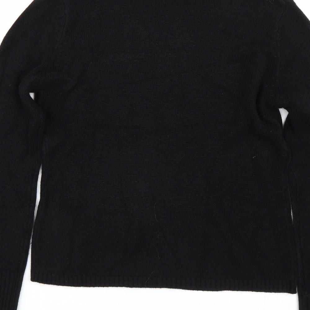 Preworn Womens Black   Pullover Jumper Size M