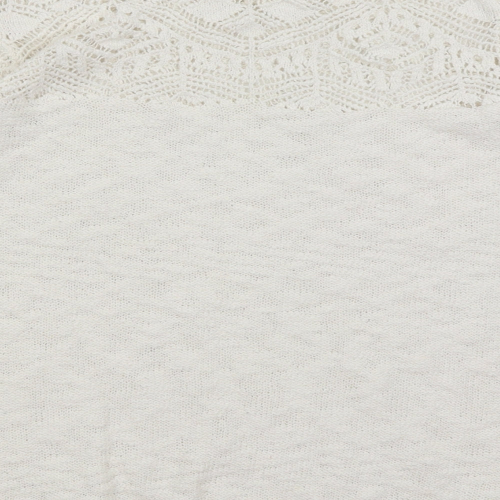 Preworn Womens White   Pullover Jumper Size 16