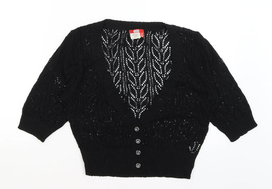 Ses Womens Black   Cardigan Jumper Size 14