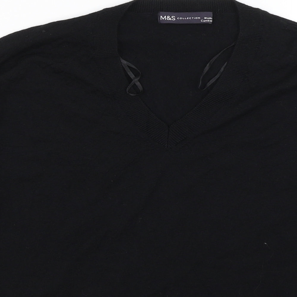 M7S Womens Black   Pullover Jumper Size S