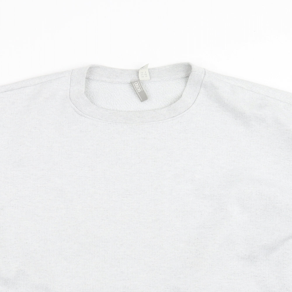 ASOS Womens Grey   Pullover Sweatshirt Size 10