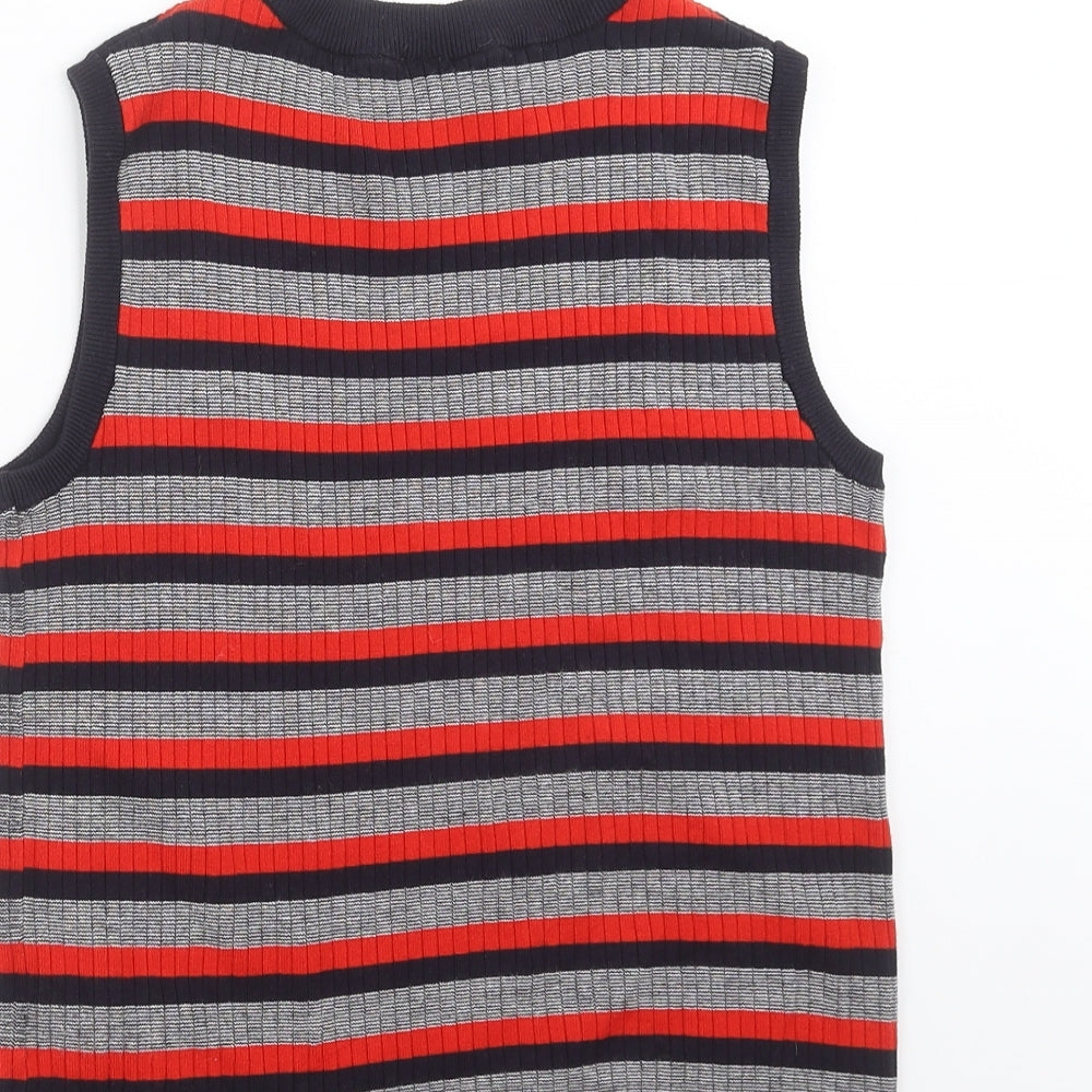 Divided by H&M Womens Blue Striped Knit Pullover Jumper Size S