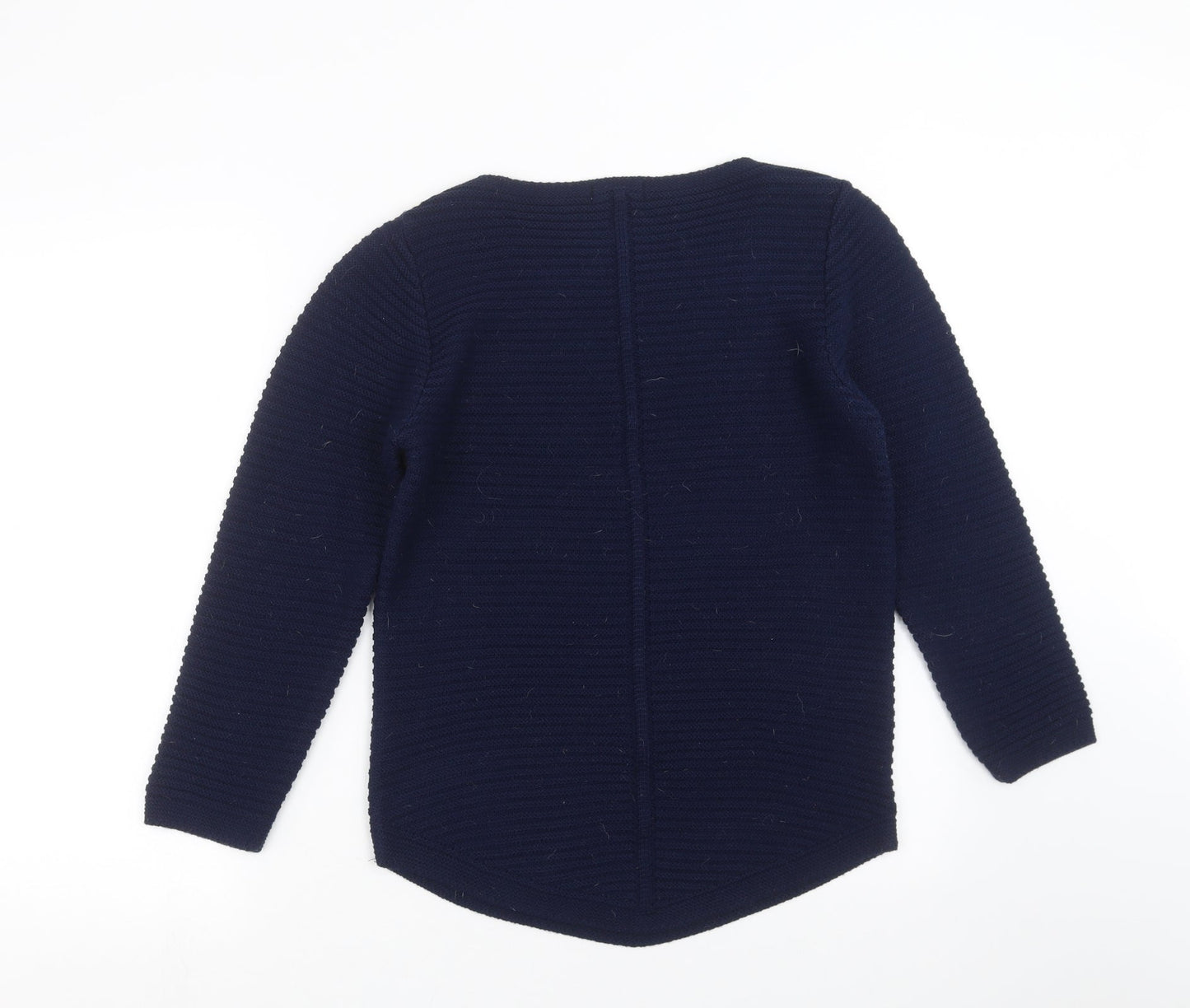 Envy Us Womens Blue Striped Knit Pullover Jumper Size M