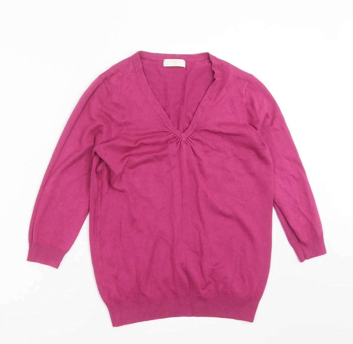 Marks and Spencer Womens Purple  Knit Pullover Jumper Size 10