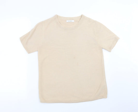 Marks and Spencer Womens Beige  Knit Pullover Jumper Size 12