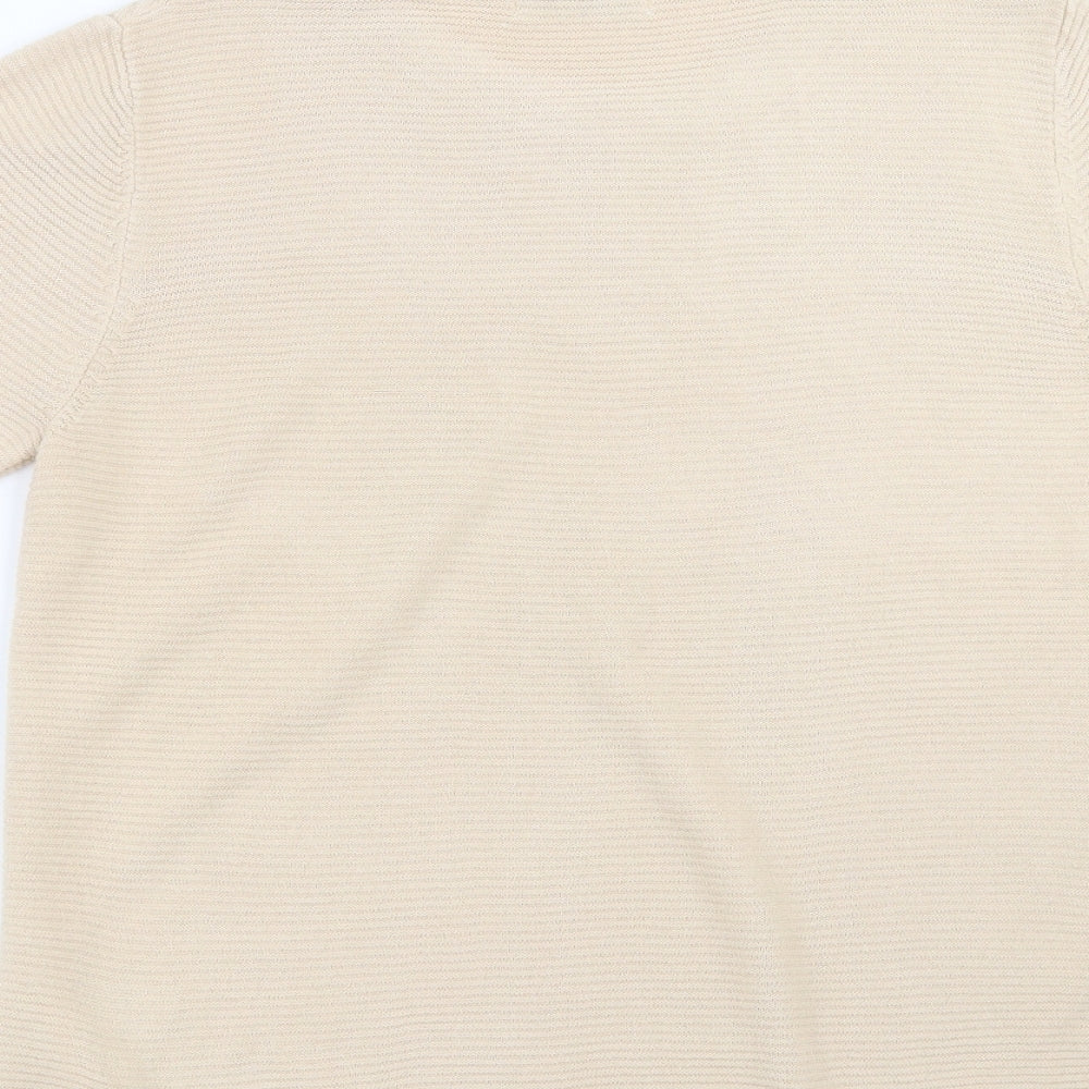 Marks and Spencer Womens Beige  Knit Pullover Jumper Size 12
