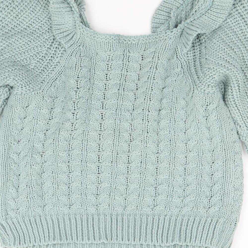 Boohoo Womens Grey  Knit Pullover Jumper Size S