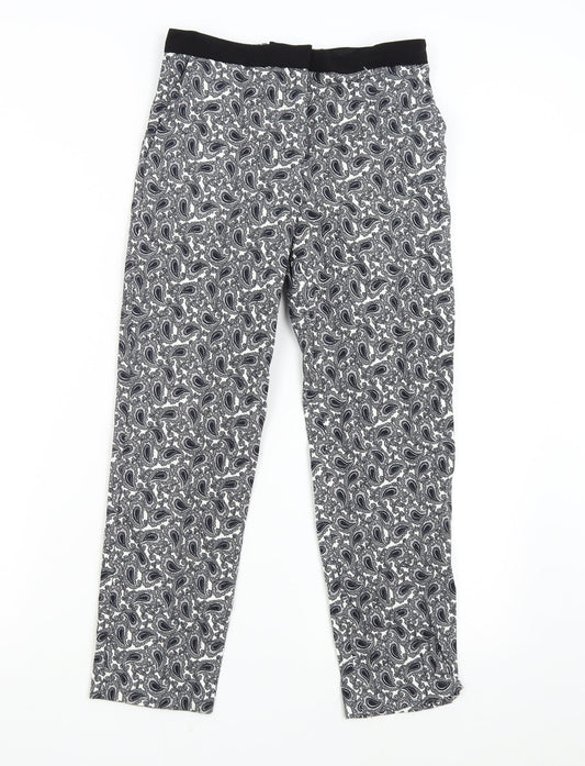 Topshop Womens Multicoloured Paisley  Trousers  Size 6 L24 in