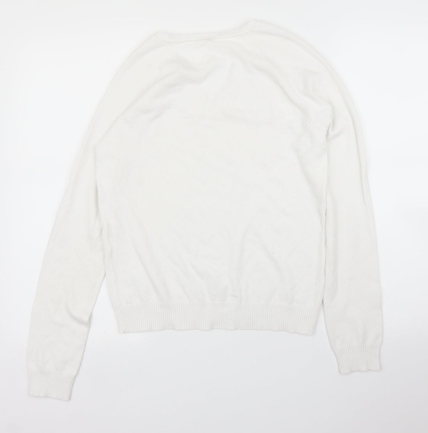 Preworn Womens White   Pullover Jumper Size L