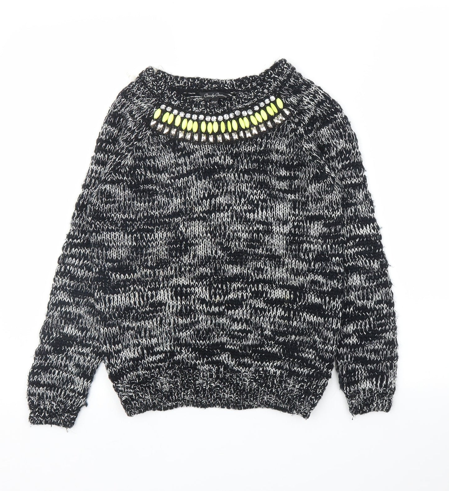 Matalan Girls Grey   Pullover Jumper Size 10 Years