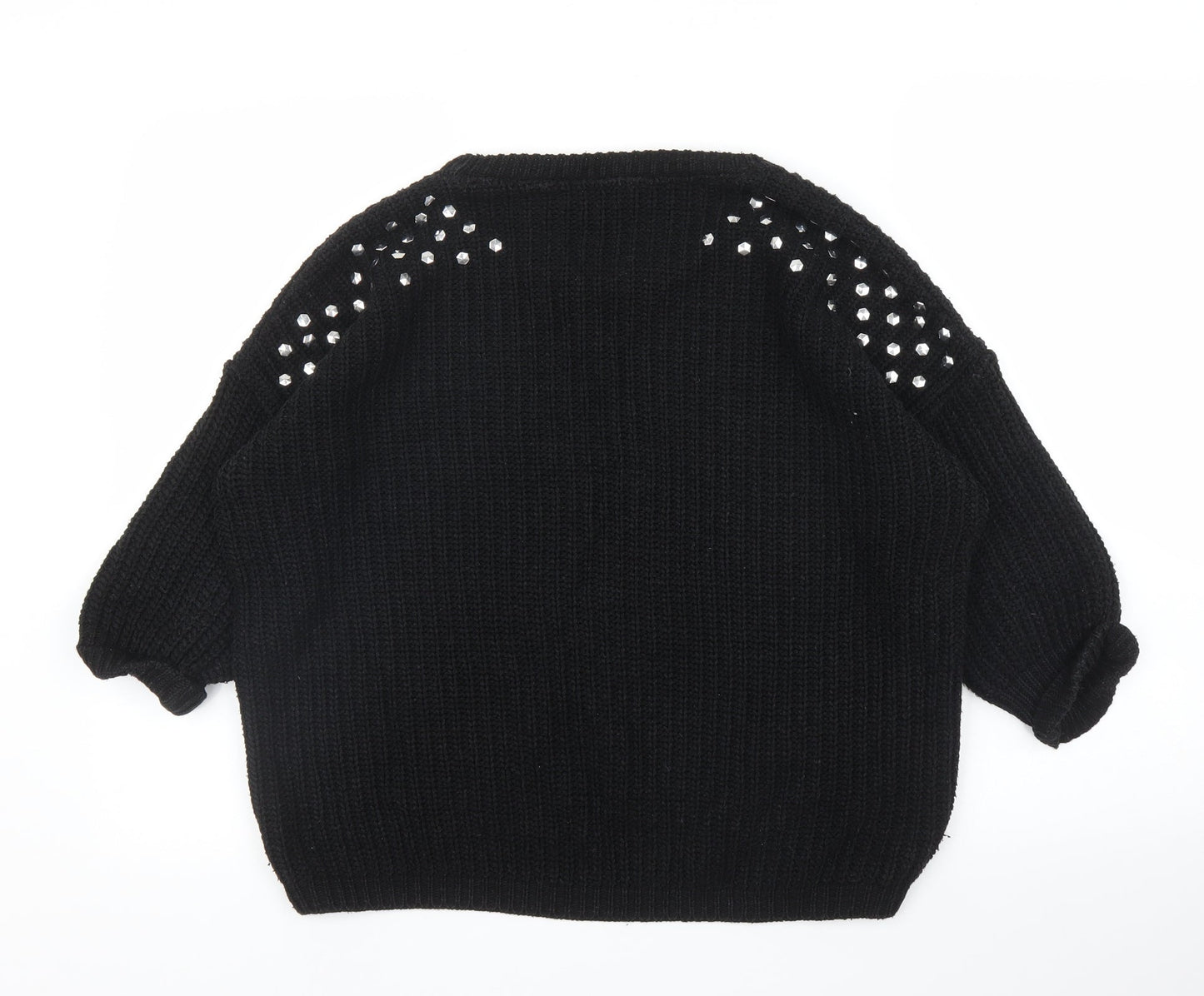 Lou Lou Womens Black   Pullover Jumper Size M