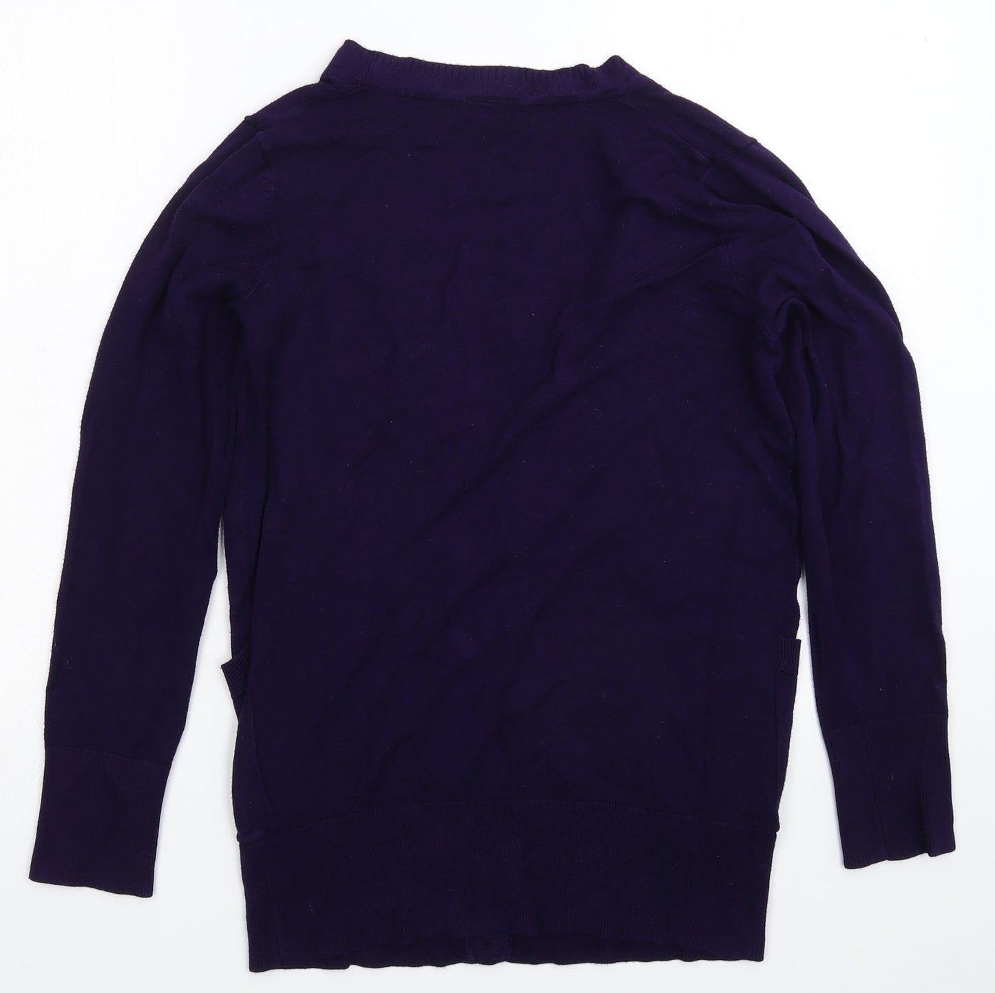 Topshop Womens Purple  Knit Cardigan Jumper Size 12