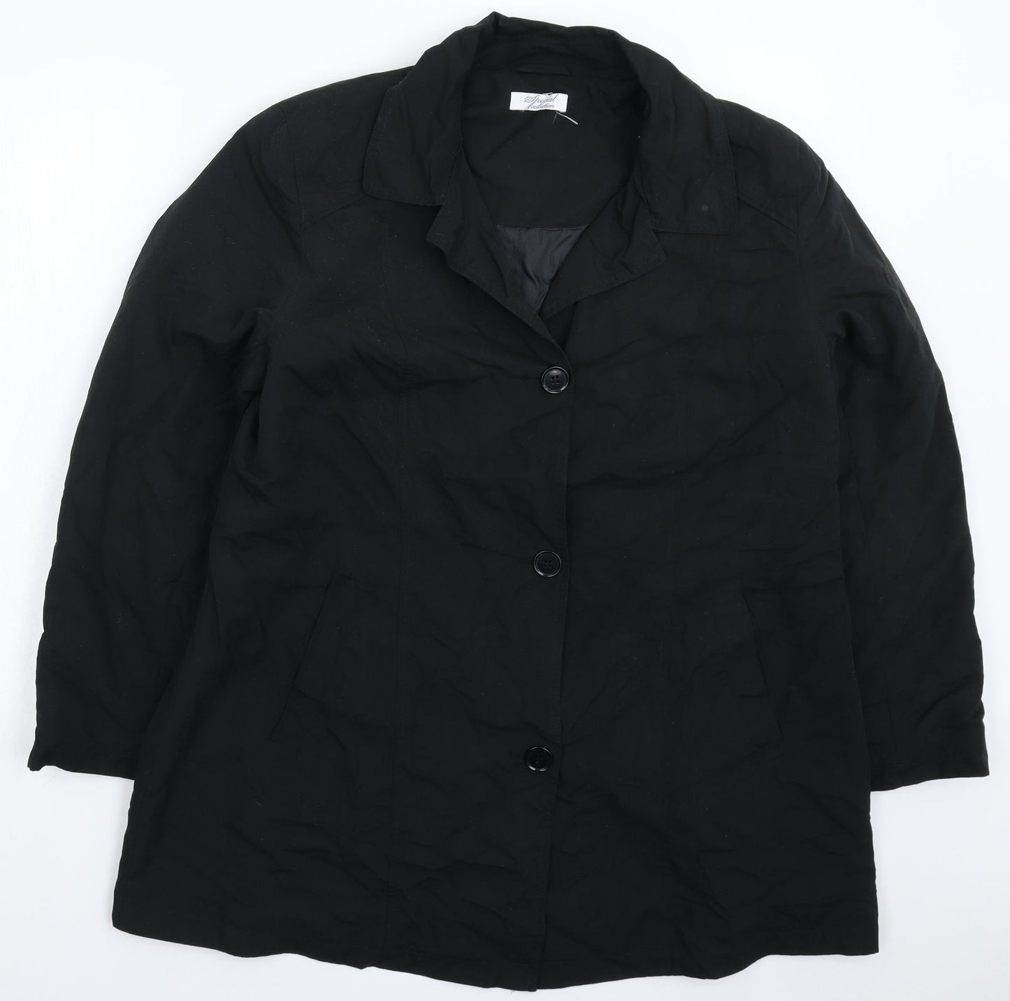 Special Collection Womens Black   Jacket Coat Size 14