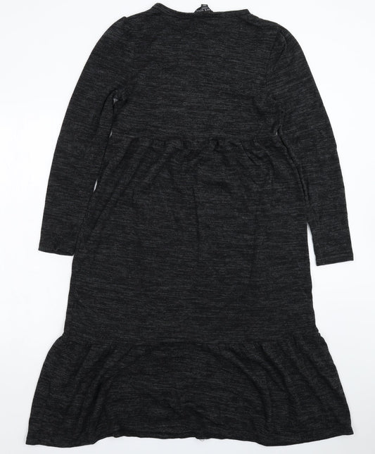 Brave Soul Womens Grey  Knit Jumper Dress  Size XS