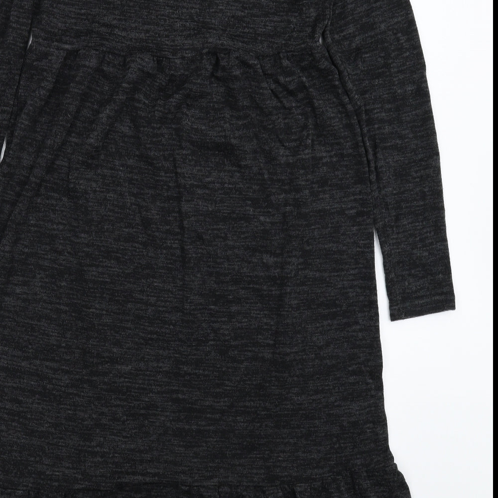 Brave Soul Womens Grey  Knit Jumper Dress  Size XS
