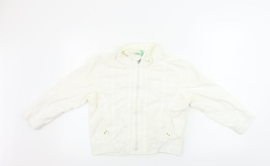 Preworn Womens White   Jacket Coat Size 12