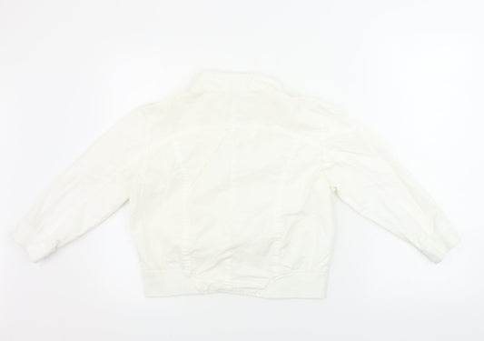 Preworn Womens White   Jacket Coat Size 12