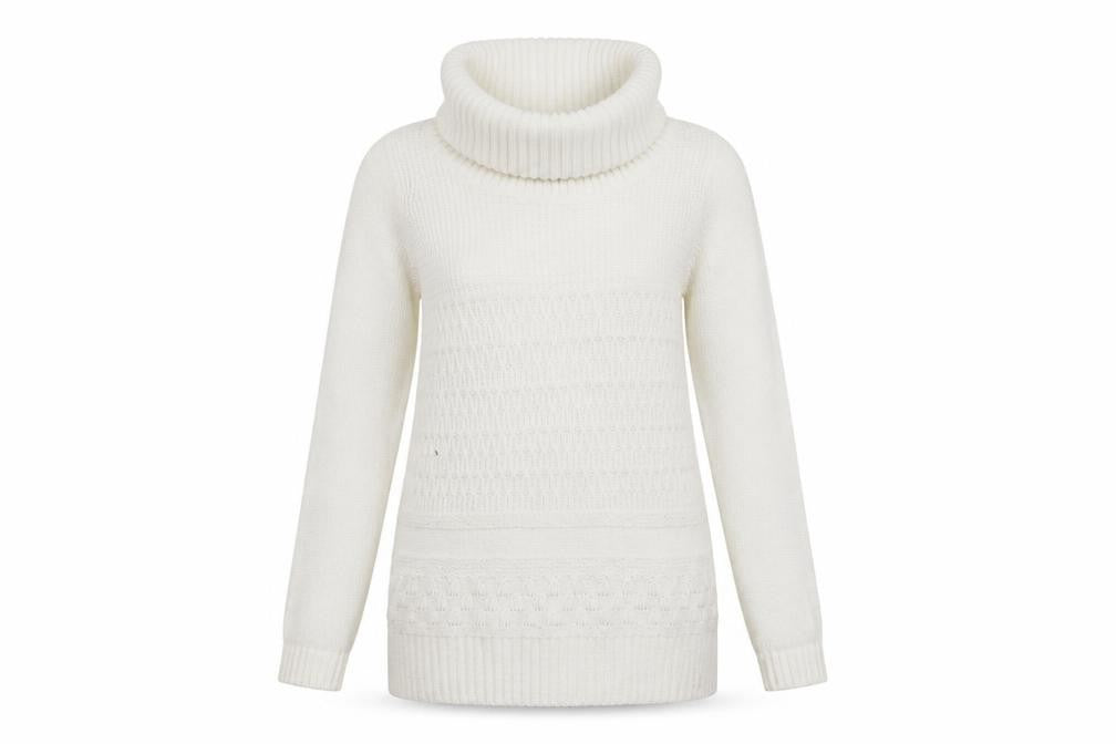 EWM Womens Ivory   Pullover Jumper Size L