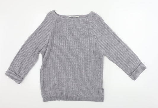 Tru Collection  Womens Grey   Pullover Jumper Size L