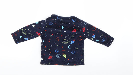 Primark Boys Blue Solid  Cami Pyjama Top Size 9-12 Months