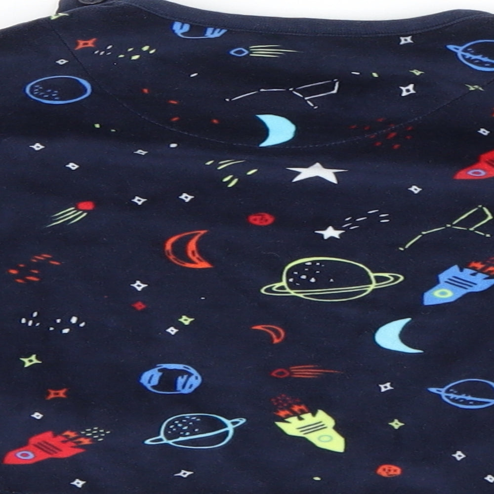 Primark Boys Blue Solid  Cami Pyjama Top Size 9-12 Months
