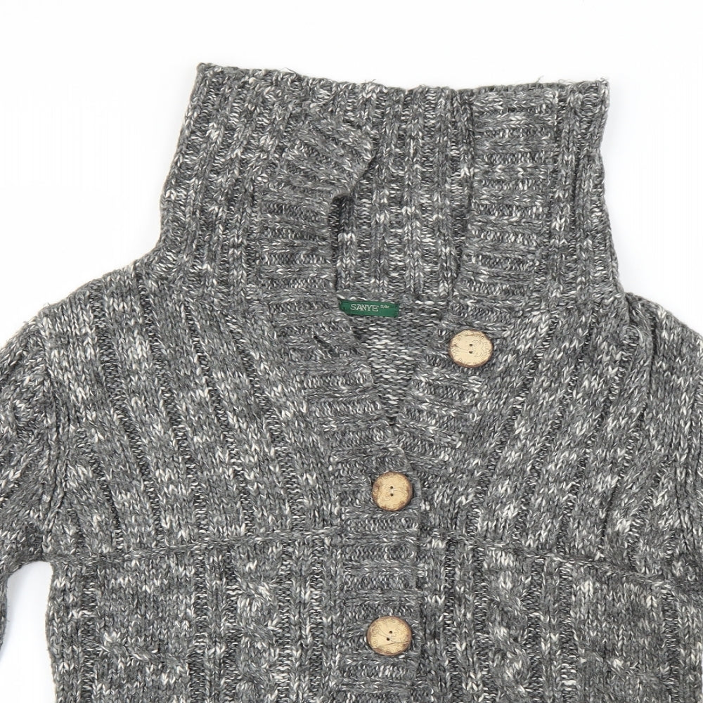 sanye Womens Grey   Cardigan Jumper Size M