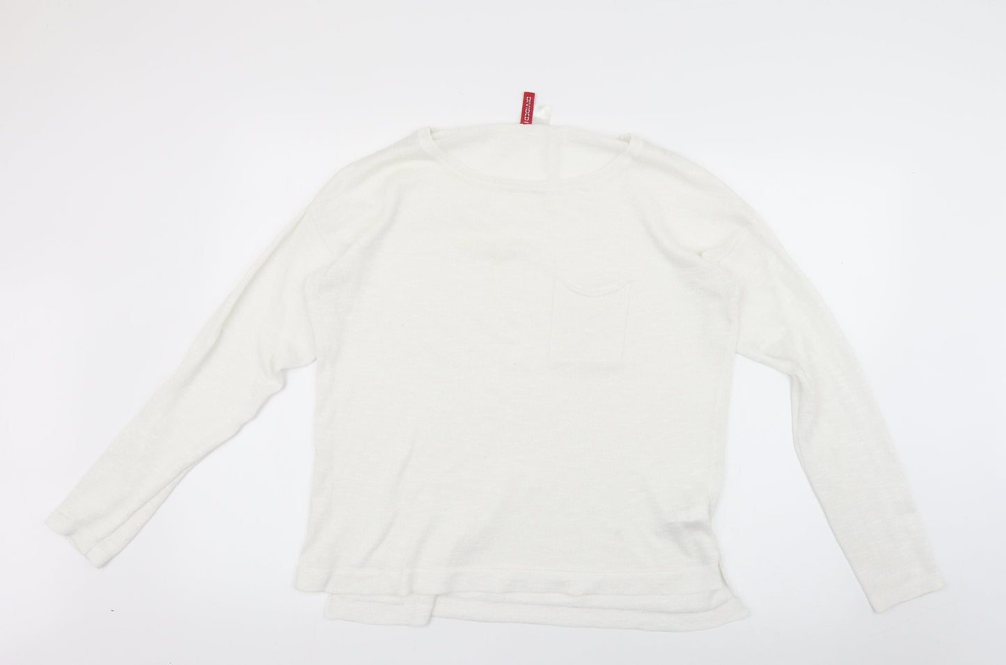H&M Womens White   Pullover Jumper Size M