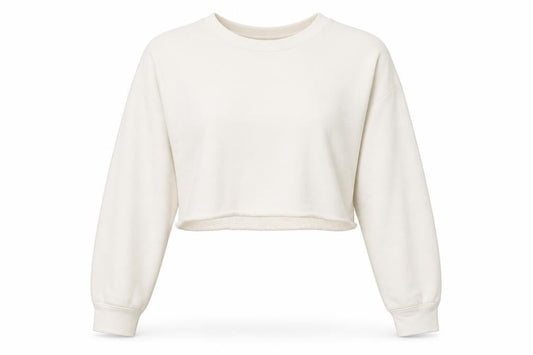 PRETTYLITTLETHING Womens White   Pullover Sweatshirt Size 6