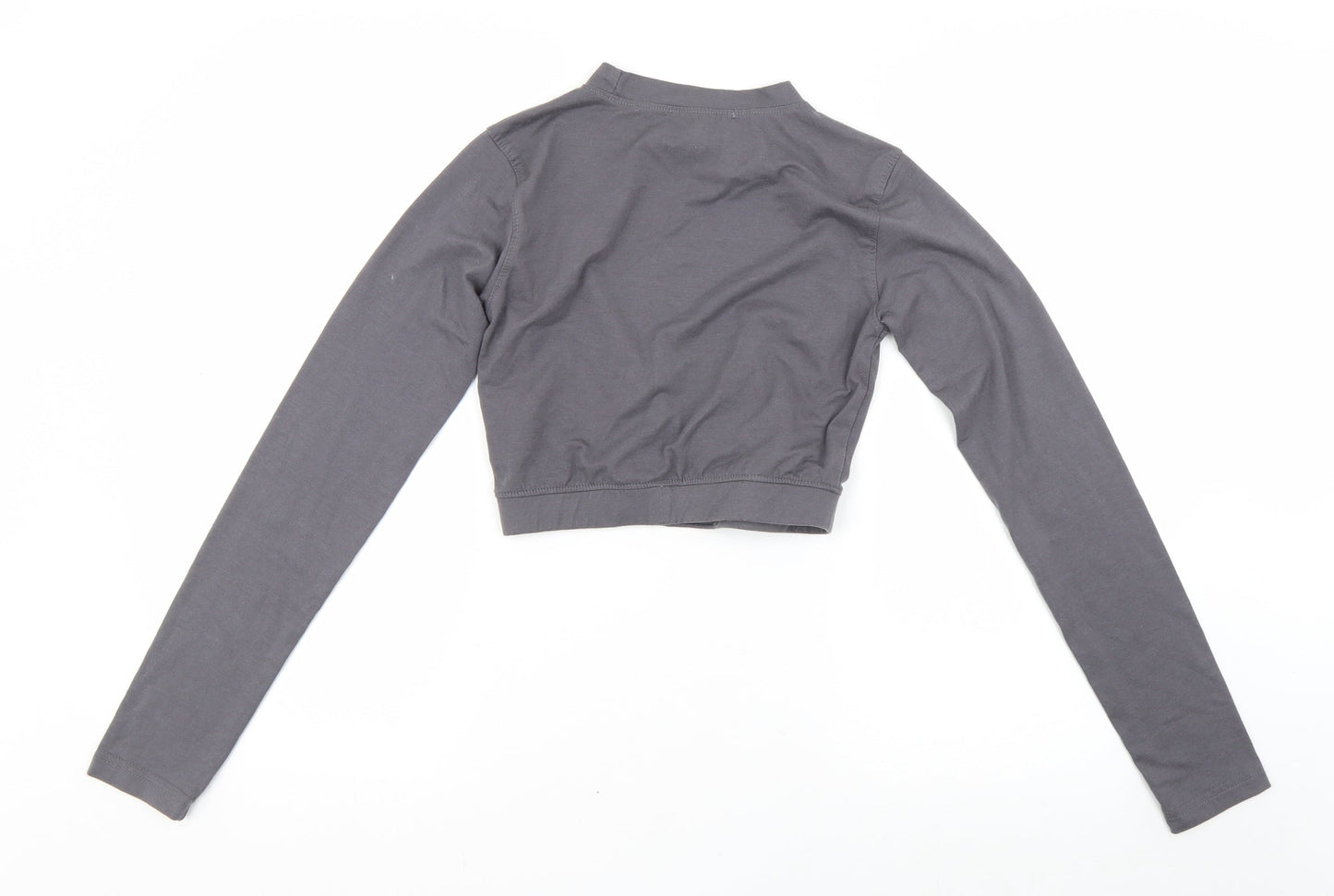 Missguided Womens Grey   Pullover Sweatshirt Size 6